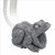 Frog Downspout Garden Statue - 9.5" - Gray and White