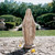 Blessed Mother Mary Outdoor Garden Statue - 43" - Cream and Gray