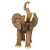 Triumphant Entry Elephant Outdoor Garden Statue - 55" - Brown