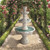 Medici Lion Cascading Four Tier Outdoor Garden Fountain - 56" - White and Gray