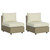 2pc Resin Wicker Outdoor Armless Chairs - 35"