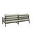 Double Outdoor Sofa with Cushions - 87" - Gray