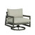 Aluminum Outdoor Swivel Chair with Cushion - 36" - Gray