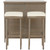 3pc Bar and Stools Outdoor Patio Set - 5.5' - Cream and Beige