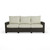 Resin Wicker Outdoor Sofa - 7' - Brown and Gray