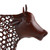 Metal Cow Outdoor Garden Statue - 18" - Brown