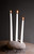 Taper Candle Holder with 3 Holes - 7.5" - Brown