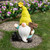 Welcome Gnome with Lantern Outdoor Garden Statue - 17.75"
