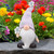 Gnome with Flower Outdoor Garden Statue - 18"