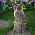 Perched Owl Outdoor Garden Statue - 17.75"