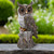 Perched Owl Outdoor Garden Statue - 17.75"