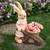 Girl Rabbit Outdoor Easter Garden Planter - 18.75"