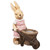 Girl Rabbit Outdoor Easter Garden Planter - 18.75"