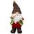 Gnome with Ladybug Outdoor Garden Statue - 15.75"