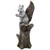 Squirrel on Tree Stump Outdoor Garden Statue - 22.75"