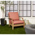 2-Piece Upholstered Rounded Front Deep Seating Outdoor Cushion Set - 23.5" - Orange