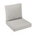 2-Piece Diamond Rounded Front Deep Seating Outdoor Cushion Set - 22.5" - Off White
