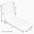Diamond Outdoor Chaise Lounge Cushion - 73" - Off White and Beige