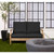4-Piece Upholstered Outdoor Loveseat Cushion Set - 22.5" - Black