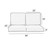 4-Piece Upholstered Outdoor Square Loveseat Cushion Set - 25" - Black