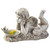 Summertime Reflections Cherub Outdoor Garden Statue - 17.5"