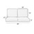 4-Piece Striped Round Front Outdoor Loveseat Cushion Set - 30" - Gray