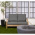 4-Piece Upholstered Outdoor Loveseat Cushion Set - 30" - Gray