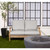 4-Piece Upholstered Outdoor Patio Loveseat Cushion Set - 27" - Tan Brown