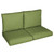4-Piece Loveseat Outdoor Patio Cushion Set - 23.5" - Moss Green