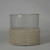 Textured Glass Votive Candle Holder - 6" - Clear and Gold