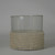 Textured Glass Votive Candle Holder - 6" - Clear and Gold