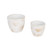 Weathered Bee Outdoor Flower Pots - 6.75" - White - Set of 2
