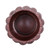 Chevron Leaf Outdoor Flower Pots - 7.5" - Brown - Set of 2