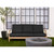 6-Piece Solid Round Front Deep Outdoor Seating Sofa Cushion Set - 67.5" - Black