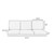 6-Piece Solid Round Front Deep Outdoor Seating Sofa Cushion Set - 67.5" - Black