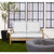 4-Piece Diamond Outdoor Patio Loveseat Cushion Set - 22.5" - Tan Brown