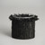 Textured Glass Votive Candle Holder - 3" - Dark Gray
