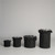 Textured Glass Votive Candle Holder - 3" - Dark Gray