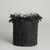 Textured Glass Votive Candle Holder - 5" - Dark Gray