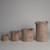 Glass Textured Votive Candle Holder - 6" - Brown
