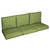 6-Piece Outdoor Patio Deep Seating Sofa Cushion Set - 23.5" - Green
