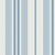 6-Piece Striped Round Front Deep Outdoor Seating Sofa Cushion Set - 70.5" - Blue and White