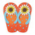Sunflower Flip Flops Outdoor Garden Stepping Stone - 9.5" - Orange