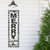 Checkered "Merry Everything" Outdoor Christmas Wall Sign - 35" - Gray and Black