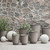 Glazed Planter Pots - 23.5" - Brown - Set of 4