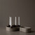 Shiny Taper Candle Holder - 8.25" - Gray