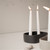 Ceramic Taper Candle Holder - 4.75" - Black