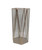 Hurricane Tabletop Hexagon Candle Holder - 18" - Gold and Clear