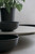 Glazed Flower Pots - 19.5" - Black - Set of 3