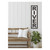 Rectangular “River" Rectangular Outdoor Wall Sign - 35" - Black and White